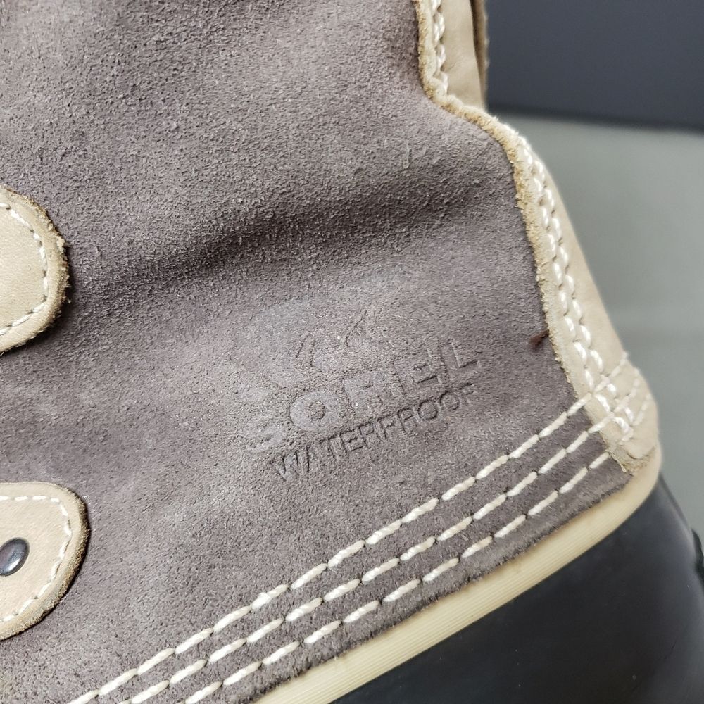 Sorel Brown and Tan Faux-Fur Winter Rain Boots - Picture 3 of 16